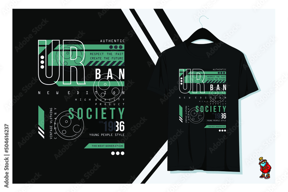 Printable illustrations on t-shirt, New T-shirt design concept, New t