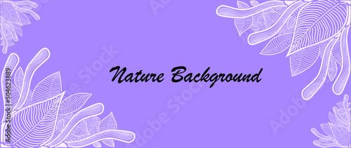 Leaf pattern. Leaf pattern. Used for background. purple background wallpaper with white stripes The middle zone is for placing text.