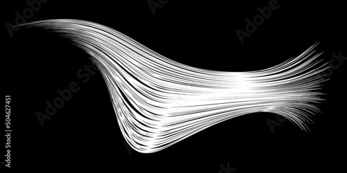 White flow brushstroke on white background.. Fluffy bunch of white politics. Abstract disheveled fibres. Vector illustration swirl blur. Crayons and chalk paint, fibers, hair and bunch