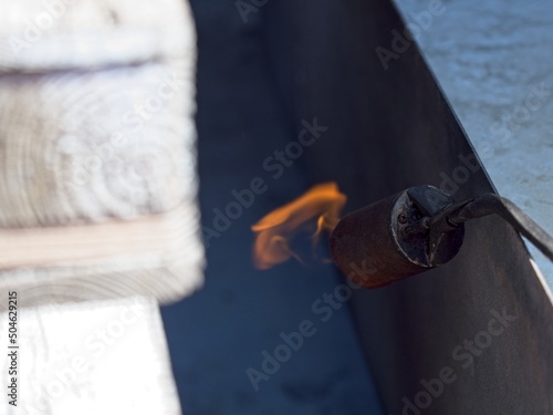 detail of Gas torch nozzle photo