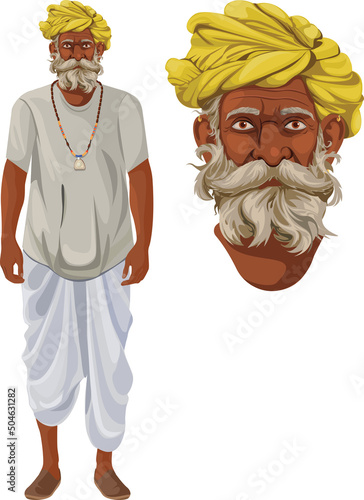 Indian village man