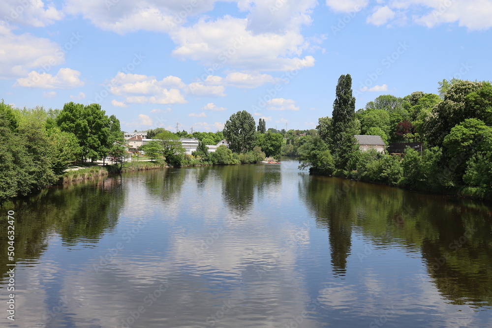 Les rives de la rivière Vienne, ville de Limoges, département de la Haute Vienne, France