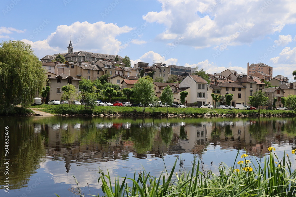 Les rives de la rivière Vienne, ville de Limoges, département de la Haute Vienne, France