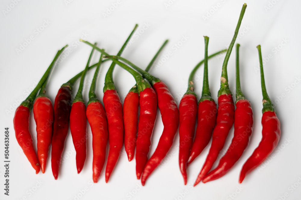 Chili pepper isolated on white background. Ripe chili pepper Clipping Path Chili pepper isolated on white background. Ripe chili pepper Clipping Path