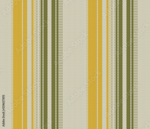 Detail seamless color background. Texture pattern for continuous replicate. Yellow and green rug pattern. Stripes art vector.