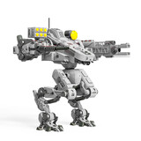 combat mech in white background