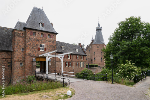 Doorwerth Castle, a moated castle in the floodplains of the Rhine near the village of Doorwerth, in the Dutch province of Gelderland. photo