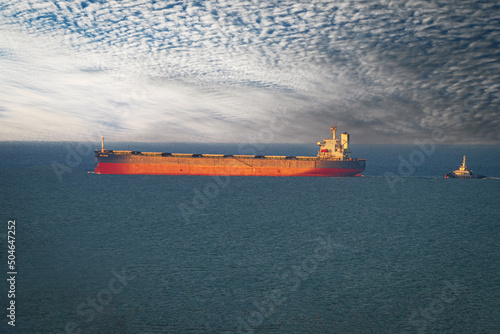 The sea coast of Ochakov and the Black Sea shipping company before the blockade of the Russian Federation photo