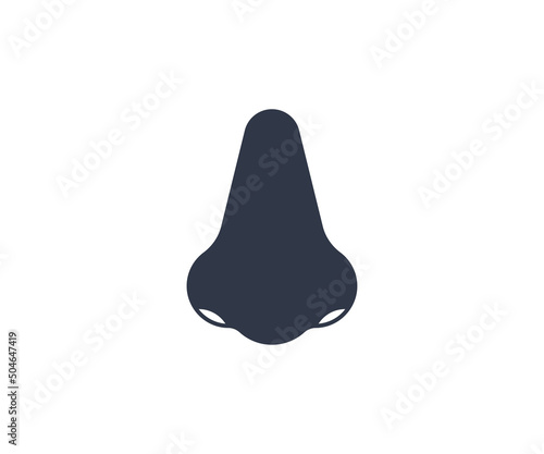 Nose Vector Isolated Emoticon. Nose Icon