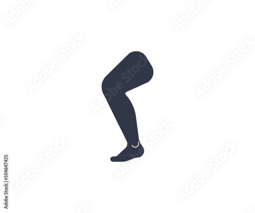 Leg Vector Isolated Emoticon. Leg Icon