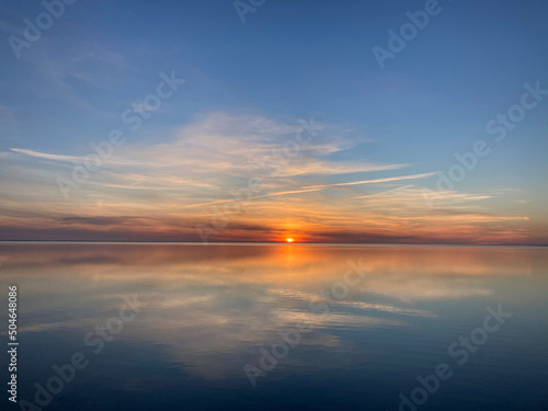sunset over the sea © Viktor
