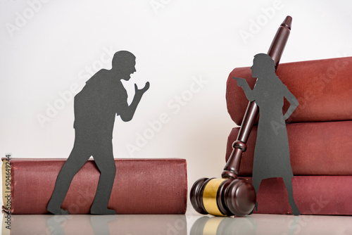 Slika na platnu couple a man and a woman quarrel