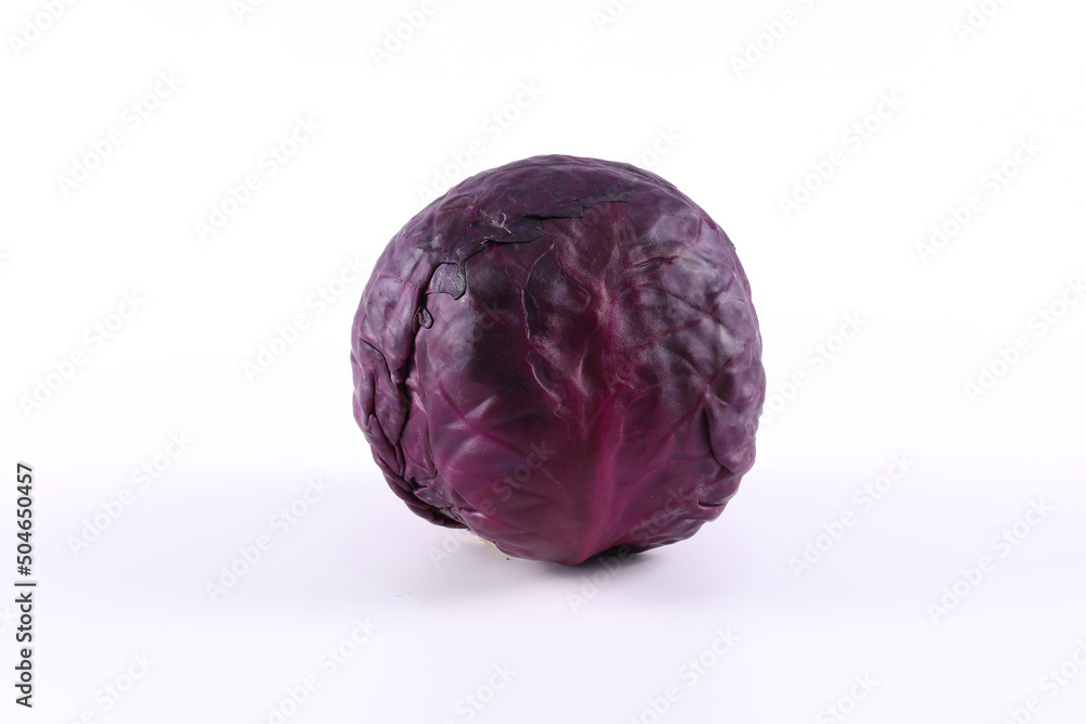 Fresh purple cabbage isolated on white background Fresh purple cabbage isolated on white background