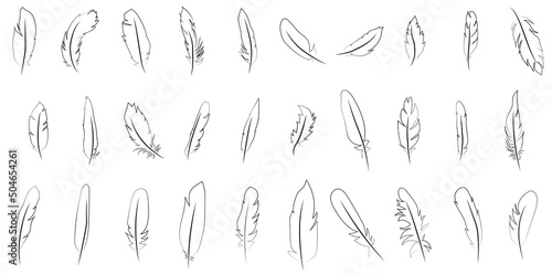 30 Springs | Federn Lineart Konturen Zeichnungen Grafik Paket Illustration