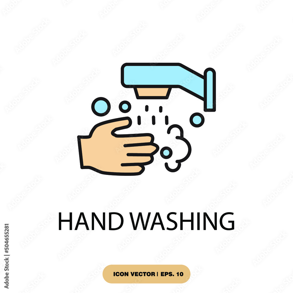 hand washing icons symbol vector elements for infographic web hand washing icons symbol vector elements for infographic web
