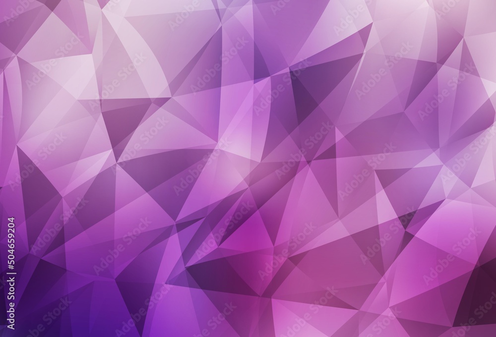 Light Purple, Pink vector polygon abstract layout. Light Purple, Pink vector polygon abstract layout.
