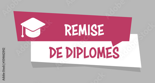 Logo remise de diplômes.