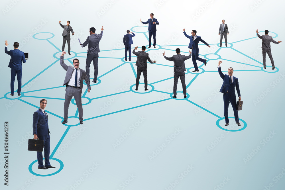 Concept of networking in the business Concept of networking in the business