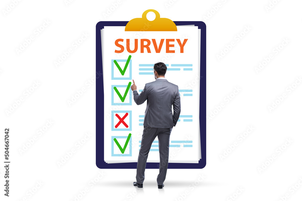 Survey questionnaire with tick boxes Survey questionnaire with tick boxes