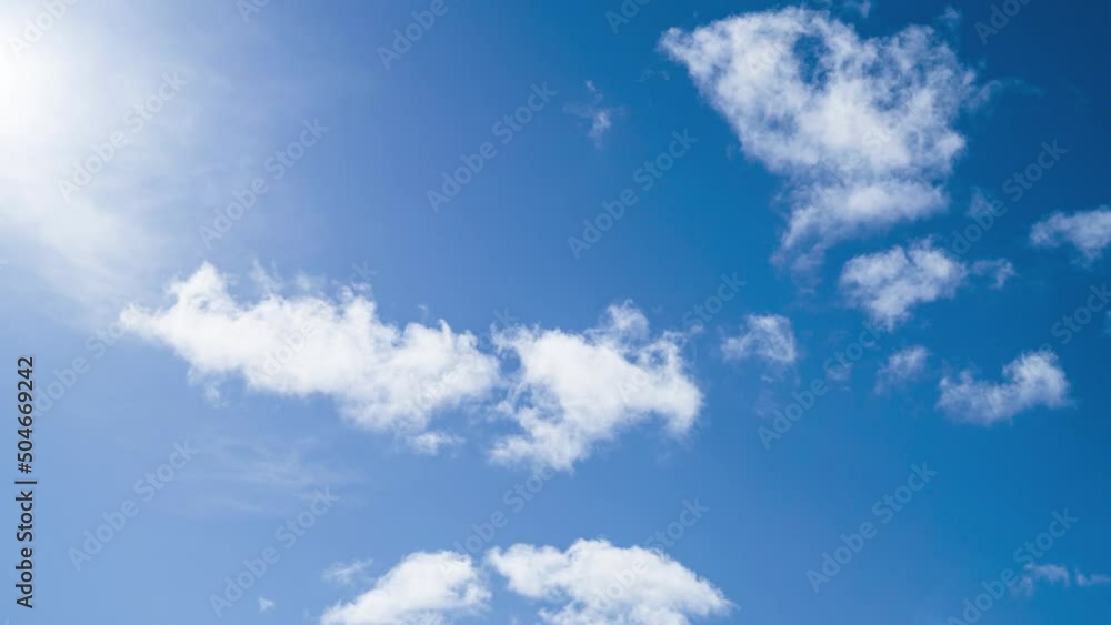 Beautiful Cloudscape with Bright Blue Sky, Timelapse Beautiful Cloudscape with Bright Blue Sky, Timelapse