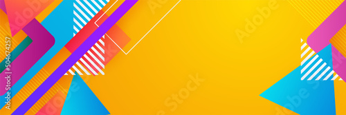 Wallpaper Mural Abstract colourful colorful banner vector technology background, for design brochure, website, flyer. Geometric colourful colorful wallpaper for poster, certificate, presentation, landing page Torontodigital.ca
