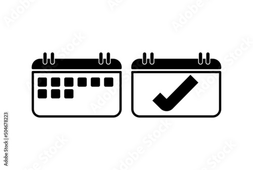 Appointment time vector icon. Graphic and web design.