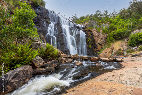MacKenzie Falls Grampians National Park Victoria Australia at mid day.
