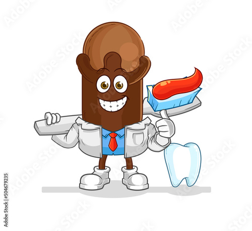 clove dentist illustration. character vector