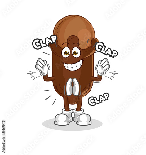 clove applause illustration. character vector