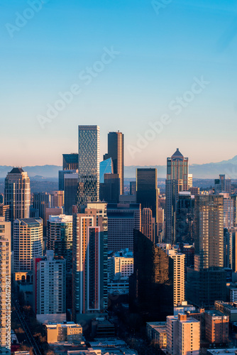Seattle skyline from the space needle