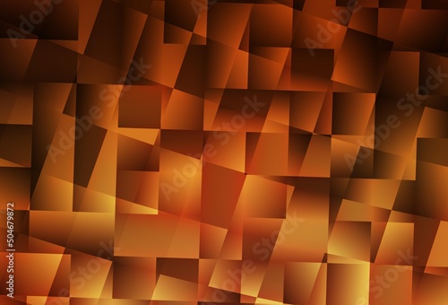 Dark Orange vector backdrop with rhombus.