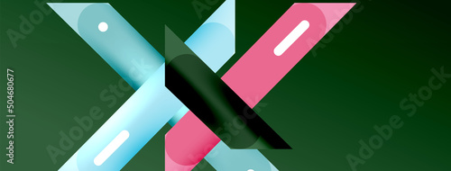 Background overlapping lines. Dynamic lines abstract wallpaper. Straight lines composition vector illustration for wallpaper banner background or landing page