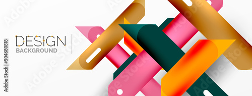 Background overlapping lines. Dynamic lines abstract wallpaper. Straight lines composition vector illustration for wallpaper banner background or landing page