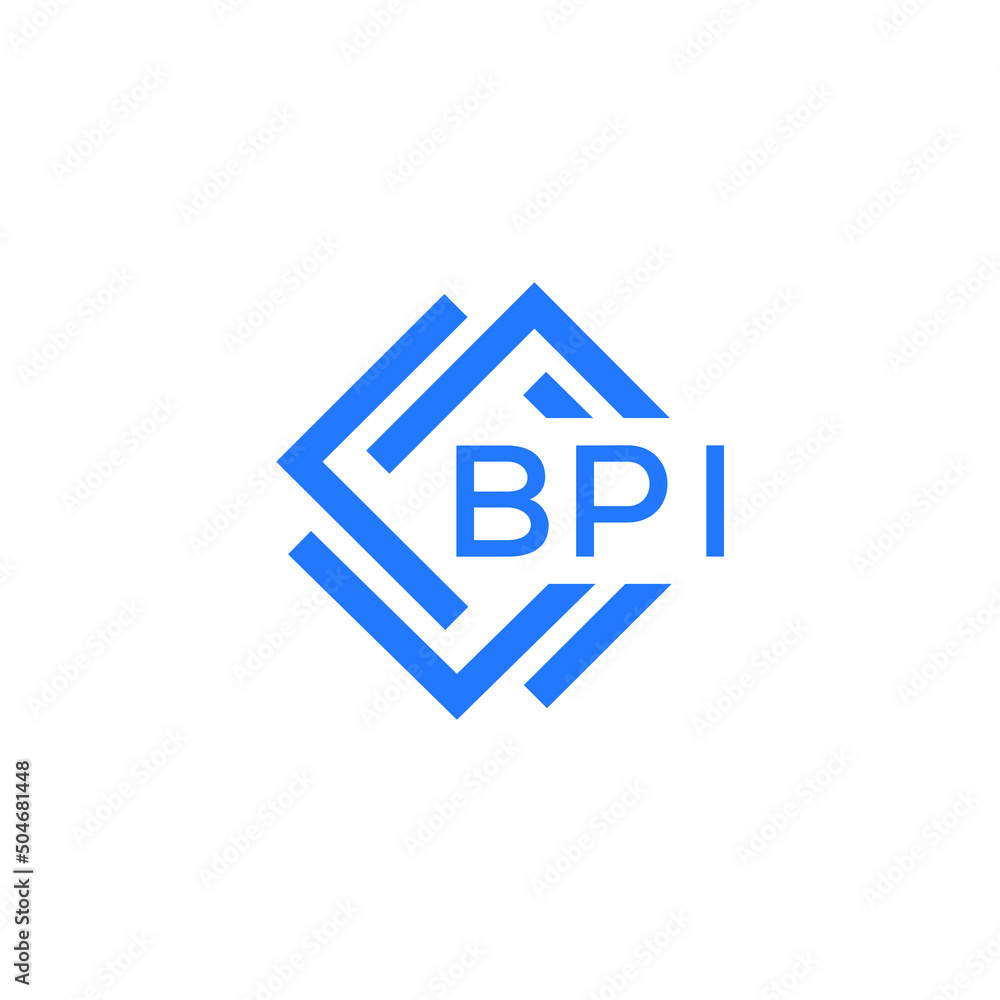 BPI technology letter logo design on white  background. BPI creative initials technology letter logo concept. BPI technology letter design.