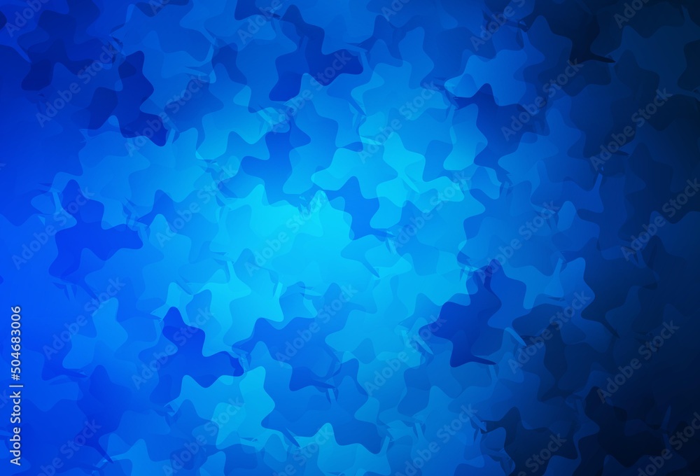 Dark BLUE vector template with chaotic shapes. Dark BLUE vector template with chaotic shapes.