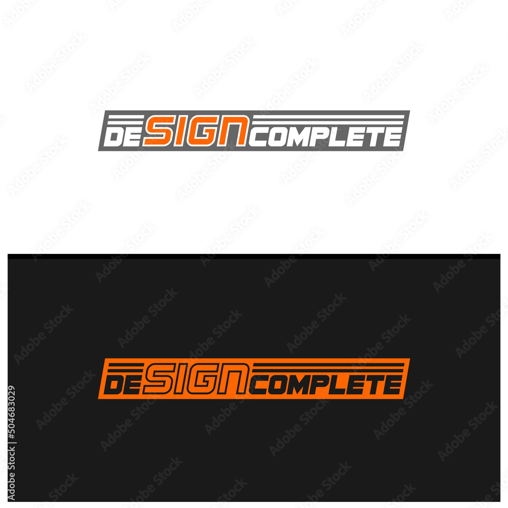 Design complete vector template, Creative Design complete concepts