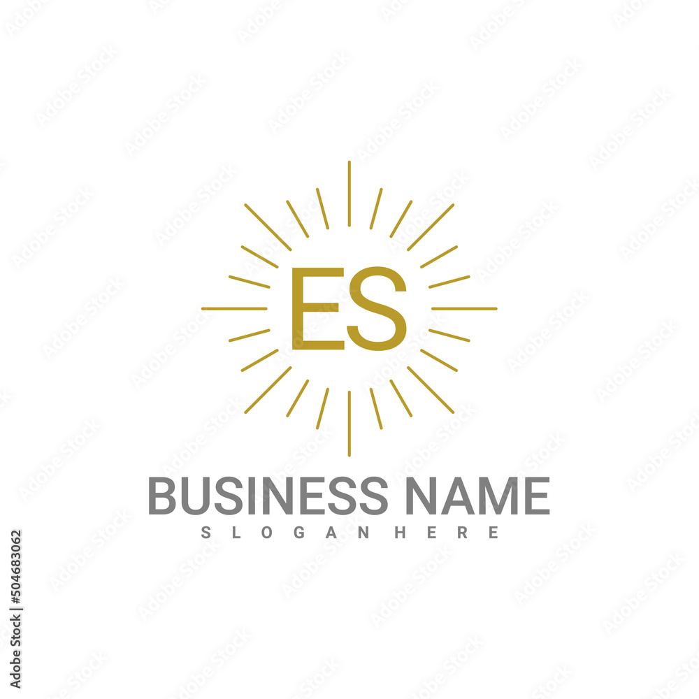 Letter E S logo vector template, Creative E S logo design concepts Letter E S logo vector template, Creative E S logo design concepts
