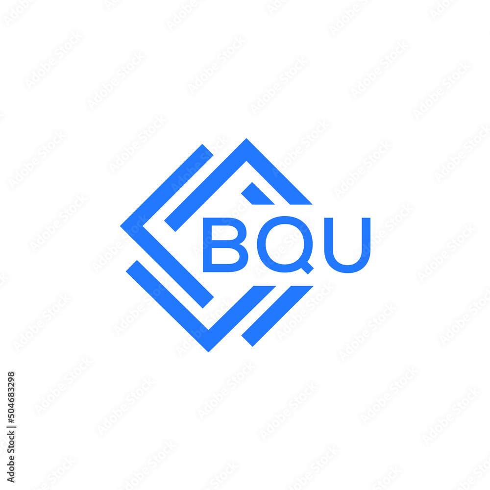 BQU technology letter logo design on white  background. BQU creative initials technology letter logo concept. BQU technology letter design.