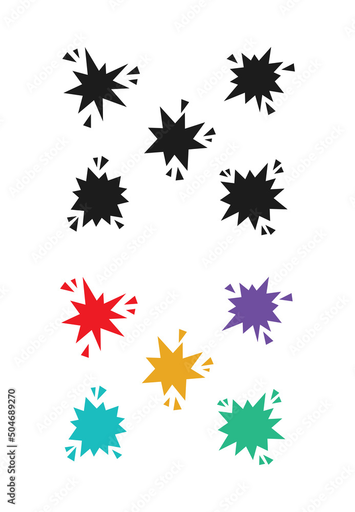 plash star starburst icon set plash star starburst icon set