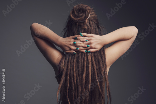 Canvas-taulu Portrait of young woman,  dreadlocks and long hair￼
