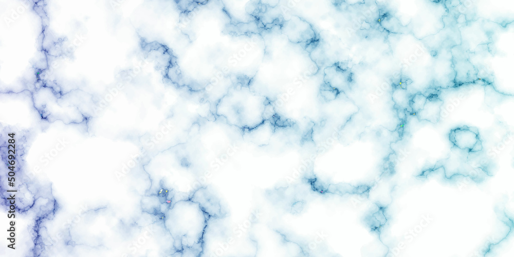 Abstract white marble texture pattern background with blue line skin ...