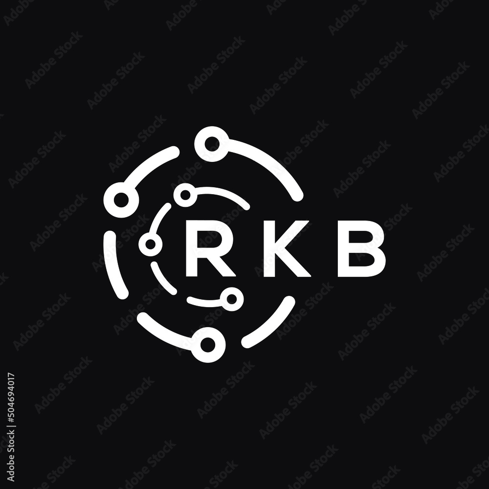 RKB letter logo design on black background. RKB creative initials letter logo concept. RKB letter design. RKB letter logo design on black background. RKB creative initials letter logo concept. RKB letter design.