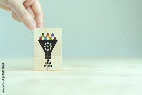 Photos CRO - Conversion Rate Optimization  and lead generation concept