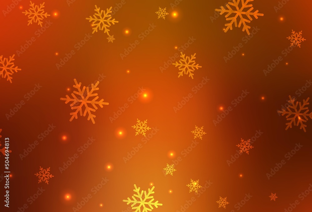 Dark Orange vector layout in New Year style. Dark Orange vector layout in New Year style.