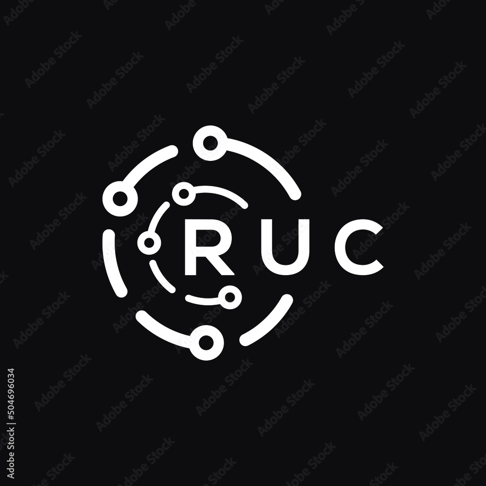 RUC technology letter logo design on black background. RUC creative initials technology letter logo concept. RUC technology letter design.
RUC technology letter logo design on black background. RUC creative initials technology letter logo concept. RUC technology letter design.