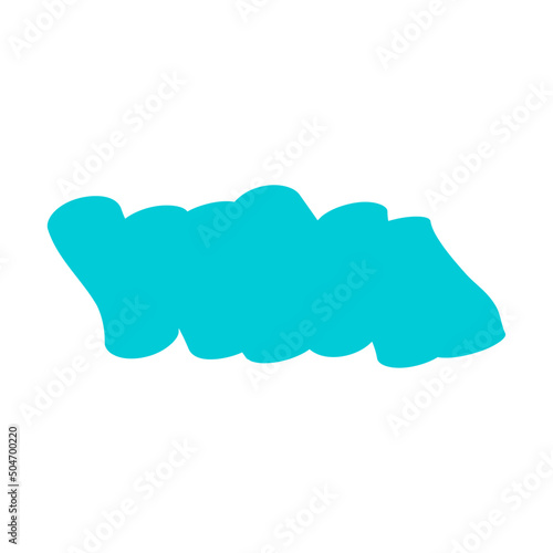 Highlight marker icon,  brush element ink symbol, stroke hand made note vector illustration