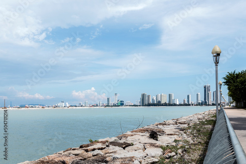 a view of Penang city centre