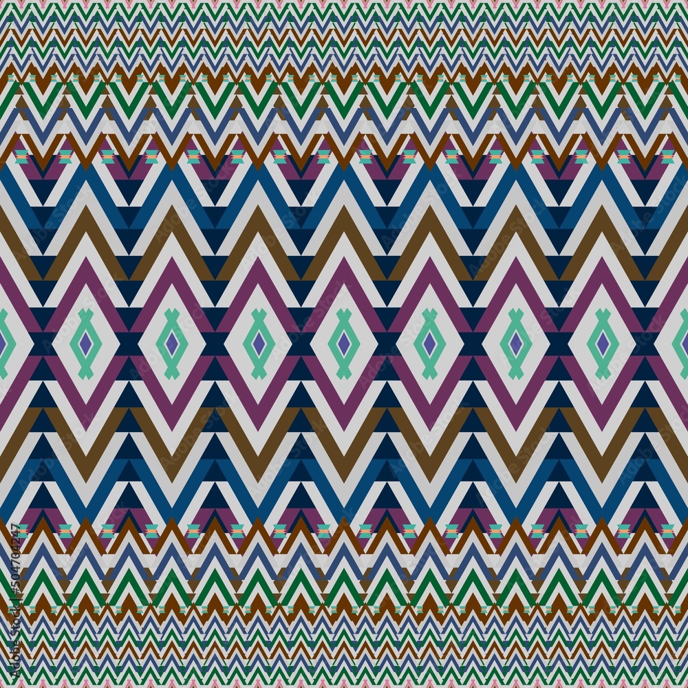 Ikat geometric folklore ornament. Tribal ethnic texture. Seamless striped pattern in Aztec style. Figure tribal embroidery. Indian, Scandinavian, Gyp sy, Mexican, folk pattern.ikat pattern Ikat geometric folklore ornament. Tribal ethnic texture. Seamless striped pattern in Aztec style. Figure tribal embroidery. Indian, Scandinavian, Gyp sy, Mexican, folk pattern.ikat pattern