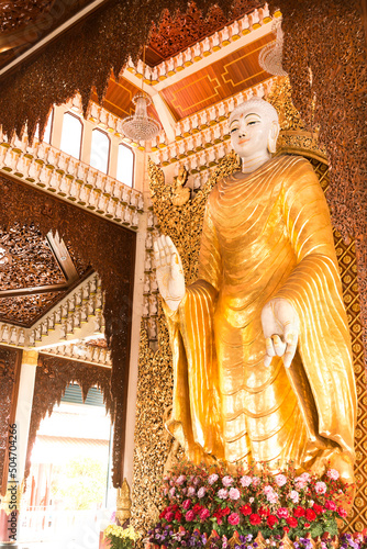 a Buddhist statue at Penang