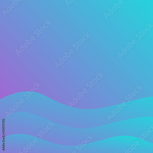 color gradient fluid wawes background template. abstract gradient square template for social media posting, promo business banners and posters. blue color overflowing gradient.